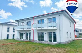 Haus mieten in 39116 Ottersleben, Jetzt mieten: Hochwertige Neubau-Doppelhaushälfte mit Garten im Erstbezug