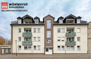 Wohnung kaufen in 17389 Anklam, IN BESTER STADTLAGE: HELLE DREI-RAUM-EIGENTUMSWOHNUNG MIT BALKON UND EINBAUKÜCHE UND GARAGE