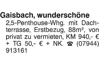 Penthouse mieten in 74635 Kupferzell, Gaisbach, wunderschöne 2,5 Penthousewohnung mit Dachterrasse