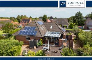 Haus kaufen in 26529 Leezdorf, Großzügiger Bungalow mit Gästeapartment, Sauna & PV-Anlage nahe der Nordsee