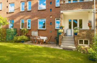 Wohnung kaufen in 22337 Ohlsdorf, Rotklinker Altbaucharme in Ohlsdorf! 3 Zimmer, Wohnküche, Terrasse und eigener Garten!