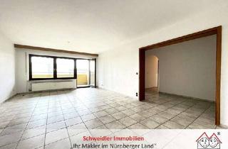 Wohnung kaufen in 90547 Stein, Raumwunder mit Fernblick: 3-Zimmer-Wohnung mit großem Balkon u.v.m. in Stein