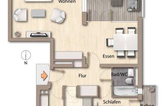 Penthouse kaufen in 85764 Oberschleißheim, Berg- und Schloßblick! Renoviertes Penthouse, provisionsfrei – sorgenfreie Altersvorsorge sichern
