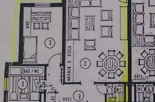 Wohnung kaufen in 68259 Feudenheim, 3,5-Zimmer Wohnung Hochparterre mit PKW Stellplatz in Mannheim-Feudenheim