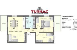 Wohnung mieten in 35625 Hüttenberg, Hüttenberg - Neubau – Erstbezug OG Mitte 4 ZKB Fußbodenheizung und Keller