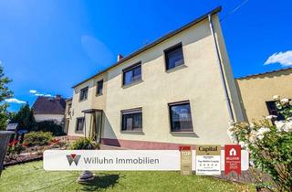 Haus kaufen in 04861 Torgau, 1-2-Familienhaus in idyllischer Lage! | Großer Garten mit Obstgehölz | Glasfaser |Brunnen & Garagen