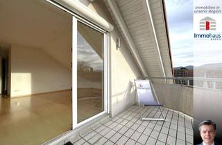 Wohnung kaufen in 76437 Rastatt, Ausgesprochen schön aufgeteilte 3-Zi.-Dachgeschosswohnung mit Balkon und TG-Platz in Rastatt-Förch