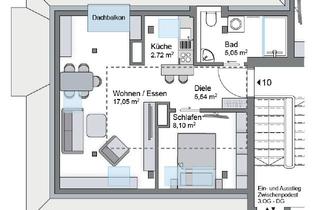 Wohnung kaufen in Gärtnerstrasse 27, 86161 Innenstadt, Neu ausgebautes KfW-40Dachgeschoss · Erstbezug · Außenaufzug · Innenstadt · Ausklappbarer Dachbalkon