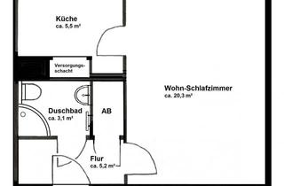 Wohnung kaufen in 22949 Ammersbek, ...sofort bezugsfertig=möbliert, modernisierte Wohnung, Lift, 3.OG