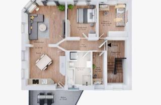 Wohnung mieten in Habelstraße 23, 60439 Heddernheim, ERSTBEZUG: Tolle 3,5-Zi-Dachgeschoßwhg mit FBH, EBK, Klimaanlage im Altbau-Top Lage Heddernheim