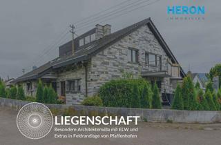 Villa kaufen in 74397 Pfaffenhofen, LIEGENSCHAFT - Besondere Architektenvilla mit ELW und Extras in Feldrandlage von Pfaffenhofen