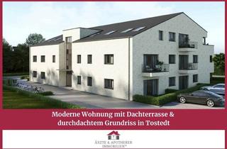 Wohnung mieten in 21255 Tostedt, Moderne Wohnung mit Dachterrasse & durchdachtem Grundriss in Tostedt