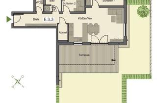 Wohnung mieten in 87772 Pfaffenhausen, Exklusiver Erstbezug in Pfaffenhausen: Helle 3-Zimmer-Wohnung mit Terrasse und Garten