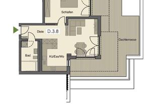 Wohnung mieten in 87772 Pfaffenhausen, Exklusiver Erstbezug in Pfaffenhausen: Helle 2-Zimmer-Wohnung mit Dachterrasse