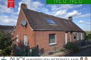 Doppelhaushälfte kaufen in 26736 Krummhörn, Wohnen auf der Warft: Doppelhaushälfte mit Terrasse, Carport & Garten