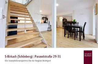 Wohnung kaufen in Parasolstraße 31, 70599 Schönberg, Außergewöhnliche 7-Zi.-Mais.-Whng. mit ca. 223 m² Wfl., Terrasse, großem Balkon & eigenem Garten +++
