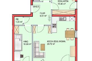 Wohnung mieten in 91180 Heideck, 3-Zimmer Neubauwohnung mit Terrasse und privatem Garten im EG