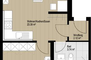 Wohnung mieten in 04277 Connewitz, Moderne 2-Raum-Dachgeschosswohnung mit Loggia in Leipzig-Connewitz – Erstbezug nach Sanierung