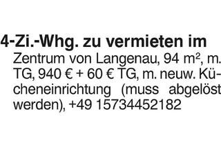 Wohnung mieten in 89192 Rammingen, 4 Zi.- Whg in Langenau