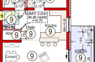 Wohnung kaufen in 52428 Jülich, Hochwertige NEUBAU – 2-Zimmer-Eigentumswohnung im 2. OG mit Balkon in ruhiger, zentraler Lage