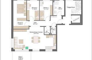 Wohnung kaufen in 72669 Unterensingen, 4 Zimmer Neubau Wohnung mit Balkon *provisionsfrei*