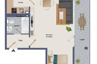 Wohnung mieten in Sonnenhofstrasse, 61462 Königstein, Zentrale 1,5-Zimmer Wohnung in Königstein im Taunus