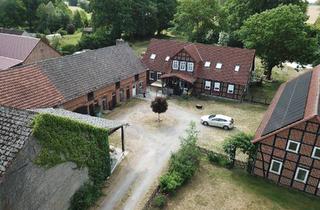 Haus kaufen in 29410 Henningen, Es ist Zeit für einen Neustart - Großes Fachwerkhaus + Nebengebäuden auf ca. 5.300 m² Grundstück