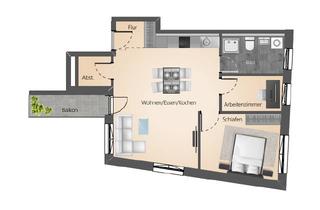 Penthouse kaufen in 88662 Überlingen, Schöne Penthouse 3-Zimmer Wohnung (KfW-40 EE Standard)