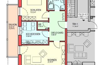 Wohnung mieten in 83624 Otterfing, befristet 2 Jahre, Otterfing, 2-Zi, 71m2, DG, EBK, Westbalkon, Nähe S-Bahn
