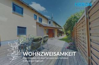 Haus kaufen in 73479 Ellwangen, WOHNZWEISAMKEIT - Zwei Einheiten mit zwei Terrassen zum Verlieben in Ellwangen-Eigenzell