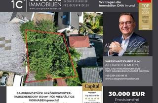 Grundstück zu kaufen in 53639 Königswinter, BAUGRUNDSTÜCK IN KÖNIGSDORF-RAUSCHENDORF 150 m² FÜR VIELFÄLTIGE VORHABEN