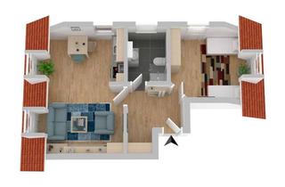 Wohnung mieten in Grundstraße, 34292 Ahnatal, Schöne und gepflegte 1,5-Zimmer-DG-Wohnung in Ahnatal