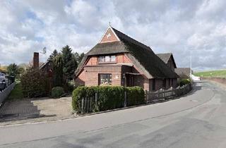 Haus kaufen in 27804 Berne, Wohnen wo andere Urlaub machen - schönes Reetdachhaus direkt am Deich