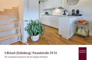 Wohnung kaufen in Parasolstraße 31, 70599 Schönberg, Schönberg: Moderne 3-Zi.-Maisonette mit EbK, Terrasse, Gartenanteil, Balkon & Parkett +++