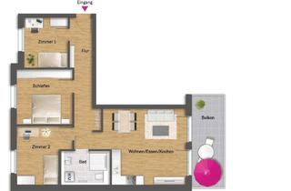 Wohnung mieten in Alte Leimengrube, 68526 Ladenburg, Erstbezug im Neubau: 4-Zimmer im 1. Stock mit großem Balkon, Ladenburg Nordstadt