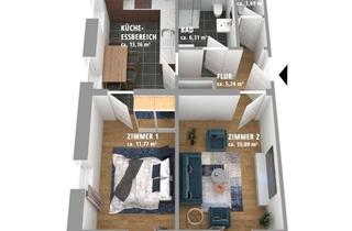 Wohnung kaufen in 73466 Lauchheim, Provisionsfrei+++Modernisierte 2-Zimmer-Wohnung in Lauchheim+++