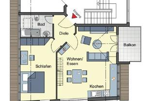Wohnung kaufen in 55246 Mainz-Kostheim, Wiesbaden - Gepflegte 2-Zimmer Wohnung mit Stellplatz