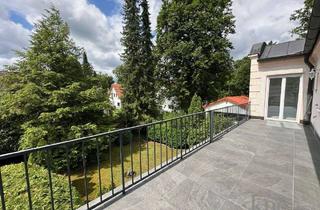 Büro zu mieten in 82031 Grünwald, Grünwald - Büro-Etage mit 6 Räumen / 3 x WC / Küche und Südterrasse in prominenter Lage im 1.OG!