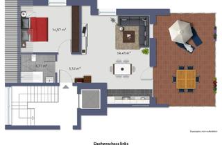 Wohnung mieten in Händelweg 17, 59227 Ahlen, Hochwertige Neubau 2-Zimmer Wohnung in Ahlen mit großer Dachterrasse