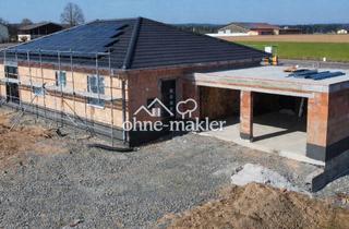 Doppelhaushälfte kaufen in 92699 Irchenrieth, Bungalow mit Doppelgarage - Rohbau fertiggestellt - KfW-Darlehen zu 1,00 % p.a. möglich.