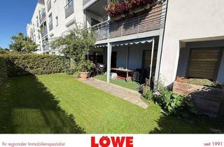 Wohnung kaufen in 14974 Ludwigsfelde, Barrierearme Eigentumswohnung mit Terrasse und Gartenanteil für Wohnen-Praxis-Büro!