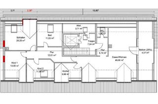 Wohnung mieten in Hauptstraße 121, 63849 Leidersbach, Attika-Wohnung mit 4 Zimmern und Balkon in Leidersbach