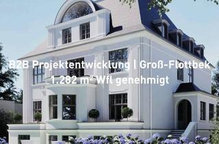 Grundstück zu kaufen in 22607 Groß Flottbek, Genehmigtes Entwicklungsprojekt in Hamburg Groß Flottbek – 1.282 m² Wfl | Sanierung + Neubau