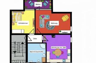 Wohnung kaufen in 78315 Radolfzell, Sonnige 2 Zi.-Whg. in einem ruhigen 3 Familienhaus mit großem Gartenanteil in Radolfzell