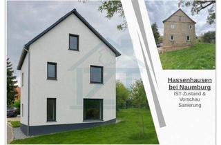 Haus kaufen in 06628 Hassenhausen, Großes altes 230 m² Wohnhaus mit 800 m² Grundstück in Hassenhausen zwischen Camburg und Naumburg