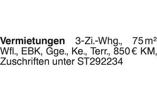 Wohnung mieten in 72070 Tübingen, Vermietungen