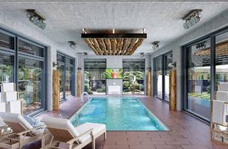 Villa kaufen in 30890 Barsinghausen, Sichtbeton-Statement: Luxus Bauhaus-Villa mit Edelhölzern, private Spa und Panoramafenstern