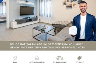 Wohnung kaufen in Friedenstraße, 79730 Murg, Top Erdgeschosswohnung inkl. Stellplatz im Zentrum von Murg zu verkaufen