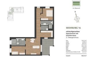 Penthouse mieten in Graf-Anton-Günther-Straße 25, 26340 Zetel, Whg. 16 moderne Penthousewohnung mit Dachterrasse Barrierefrei