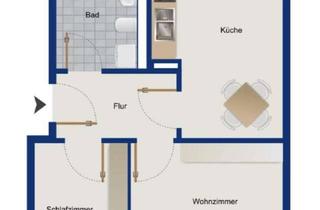 Wohnung mieten in Friedrich-Ebert-Straße 40, 04425 Taucha, Gemütliche 2-Raumwohnung für Singles